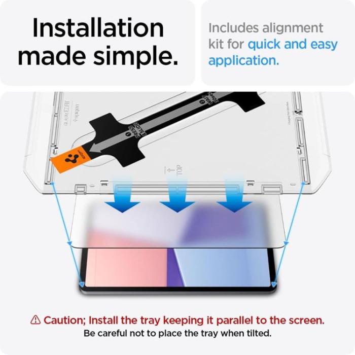 Spigen - Spigen iPad Air 13 (2024) Härdat Glas Skärmskydd GLAS.TR ”EZ FIT”