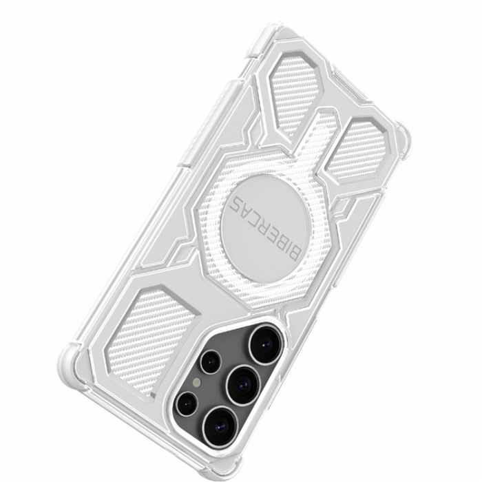 A-One Brand - BIBERCAS Galaxy S25 Ultra Mobilskal MagSafe J-16 Transparent