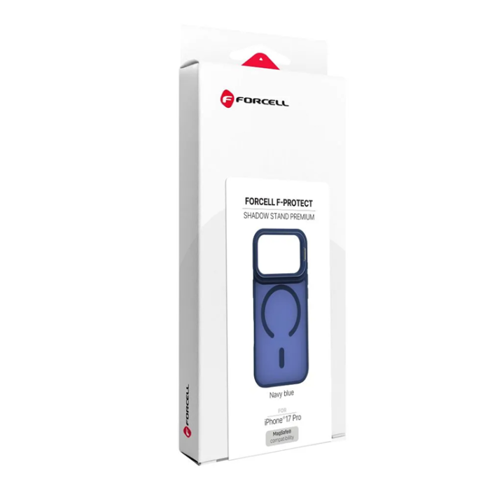 Forcell - Forcell Mobilskal För iPhone 17 Pro Magsafe Shadow Stand - Marinblå