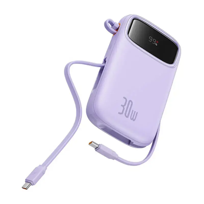 BASEUS - Baseus Powerbank 10000 mAh 30W USB-C QPow 2 - Lila