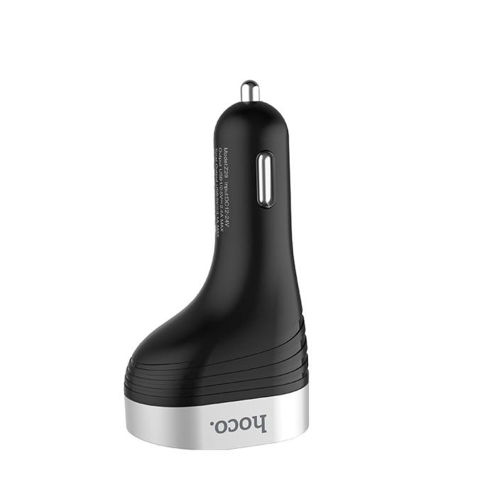 Hoco - HOCO Billaddare double USB port 3,1A med cigarette lighter Z29