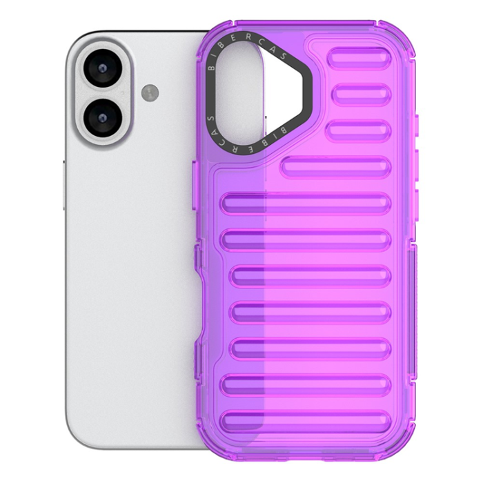 A-One Brand - iPhone 17 Mobilskal Stripe Design Detachable - Lila