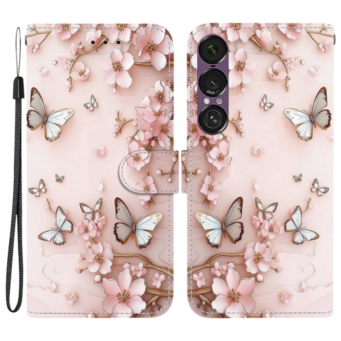 A-One Brand - Sony Xperia 1 VII Plånboksfodral Pattern Printing - Butterfly