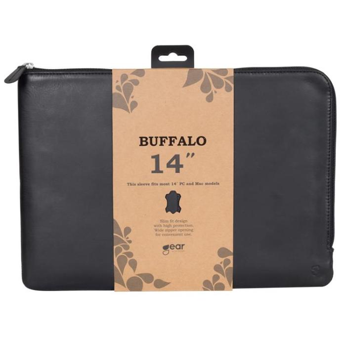 BUFFALO - BUFFALO äkta läder Datorfodral Mac & PC 14