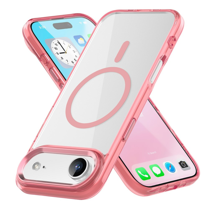 A-One Brand - iPhone Air Mobilskal MagSafe TPU+PC - Transparent Rosa