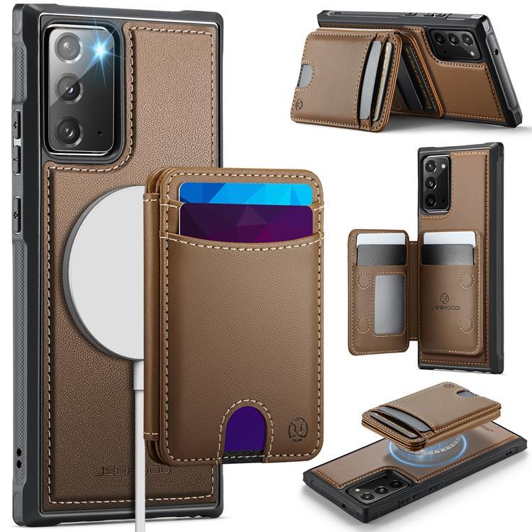 JEEHOOD Samsung Galaxy Note20 Fodral KonstLäder - Brun | 2353 | AlltMobil