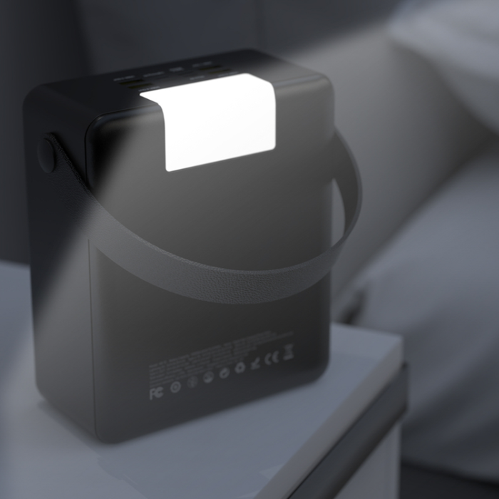Wozinsky - Wozinsky Powerbank 100000mAh 30W med ficklampa - Svart