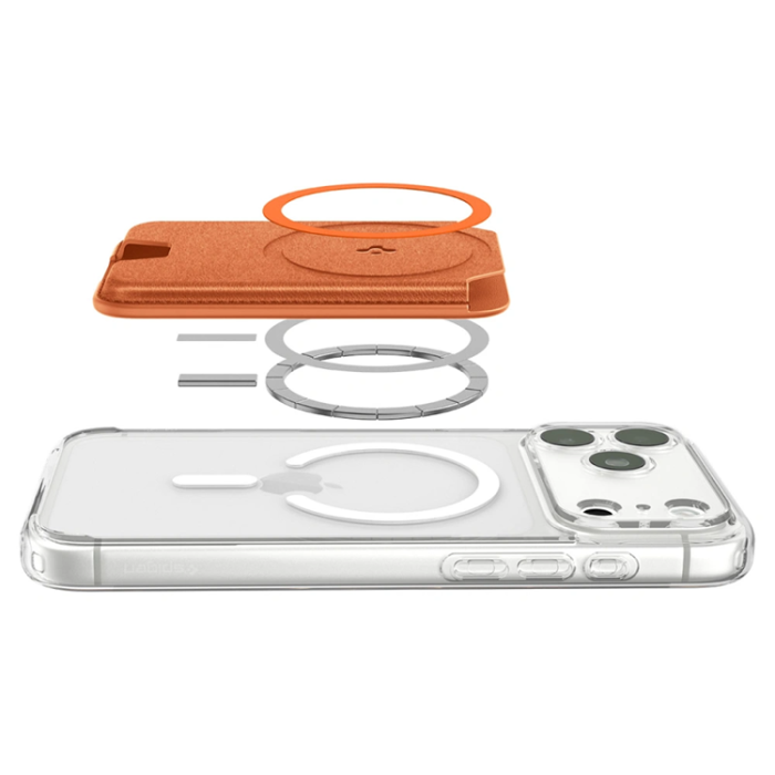 Spigen - Spigen Valentinus Magsafe Universal Magnetic Korthållare - Metallic Orange
