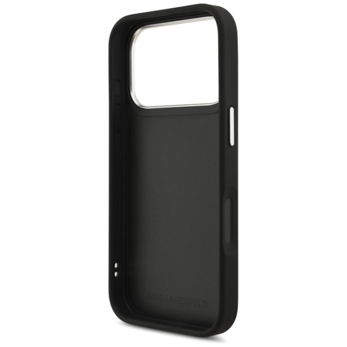 KARL LAGERFELD - Karl Lagerfeld iPhone 17 Pro Mobilskal Grained Karl & Choupette Heads