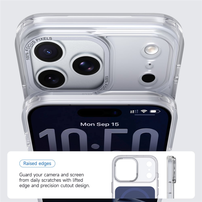 A-One Brand - iPhone 17 Pro Mobilskal MagSafe TPU Acrylic - Blå