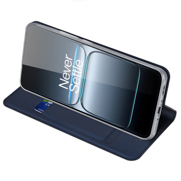 Dux Ducis - Dux Ducis OnePlus Nord 5 Plånboksfodral Skin Pro Läder - Blå