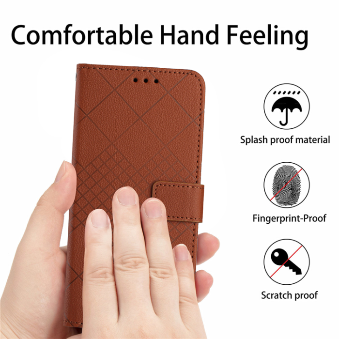 A-One Brand - OnePlus Nord 5 Plånboksfodral Litchi Imprint - Brun