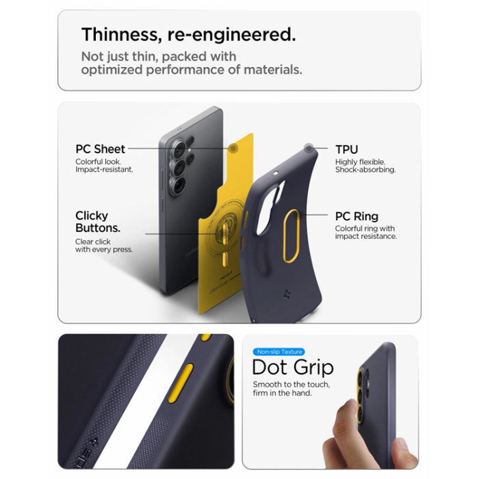 Spigen - Spigen Mobilskal För Galaxy S26 Ultra MagSafe Nano Pop - Blueberry Marin