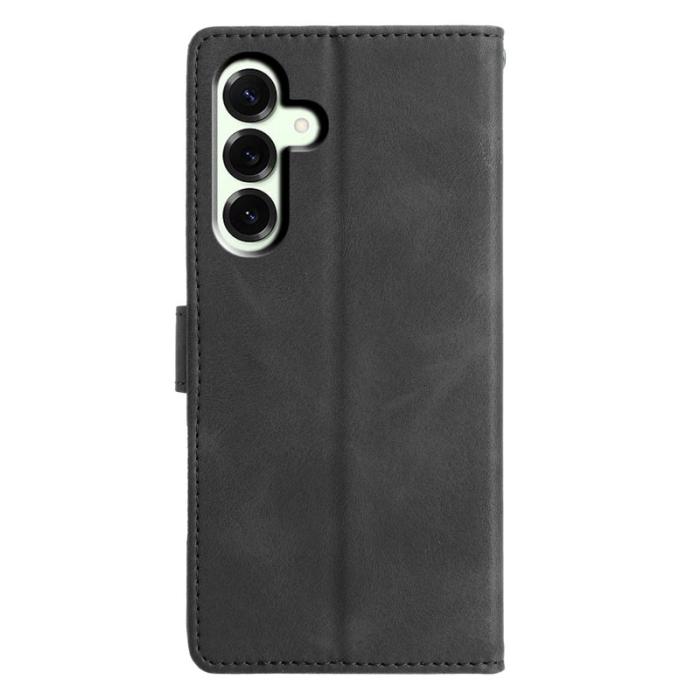 OEM - Samsung Galaxy A57 Plånboksfodral Konstläder Ställ Impräntad - Svart