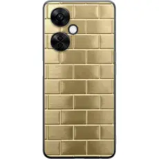 Gustaf - Mobilskal till OnePlus Nord CE 3 Lite med Gyllene Murstenar