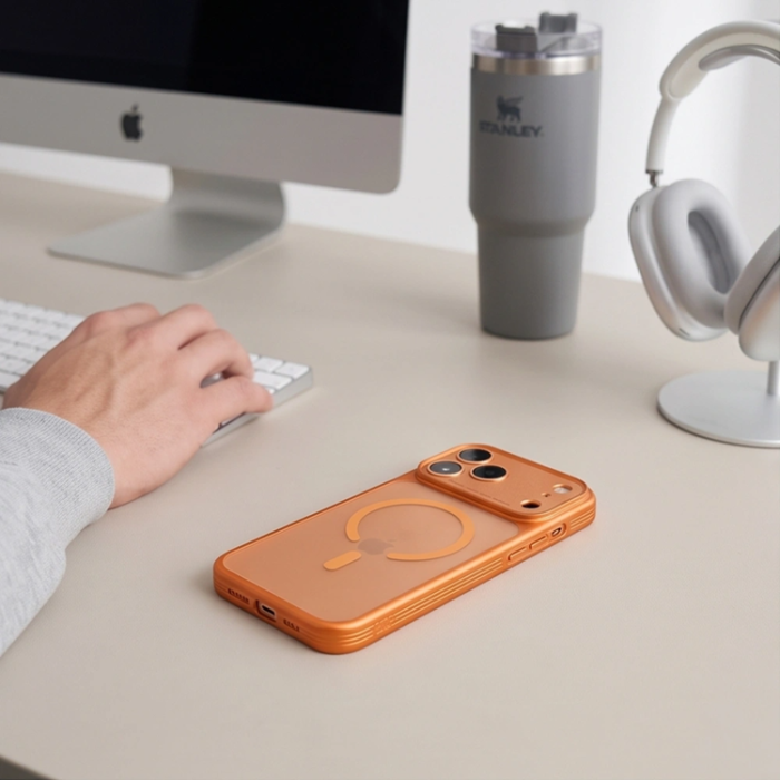 Tech-Protect - Tech-Protect Mobilskal För iPhone 18 Pro/17 Pro Magsafe Magprime - Orange