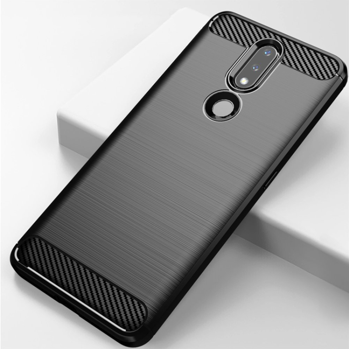 OEM - Nokia 2.4 Skal Carbon Flexible - Svart
