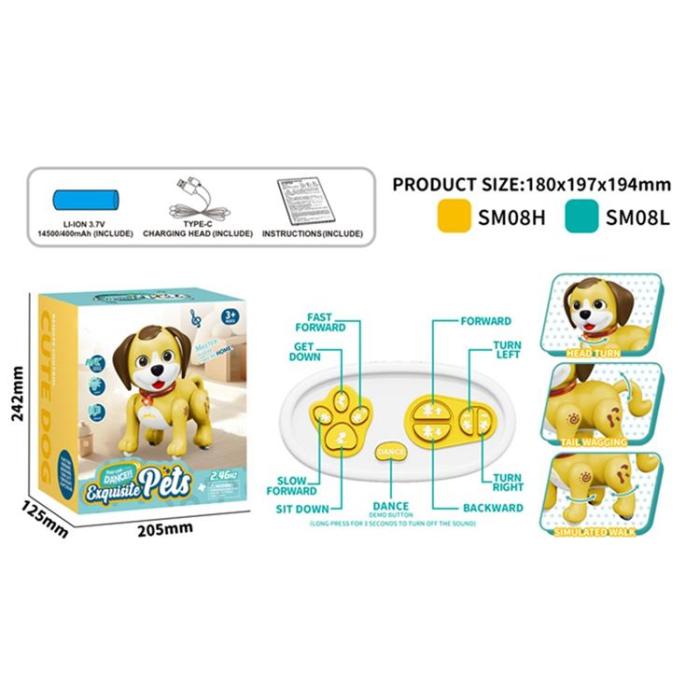 OEM - Elektronisk 2.4G RC Robot med Ljus och Ljud för Barn (Ålder 3+) SM08