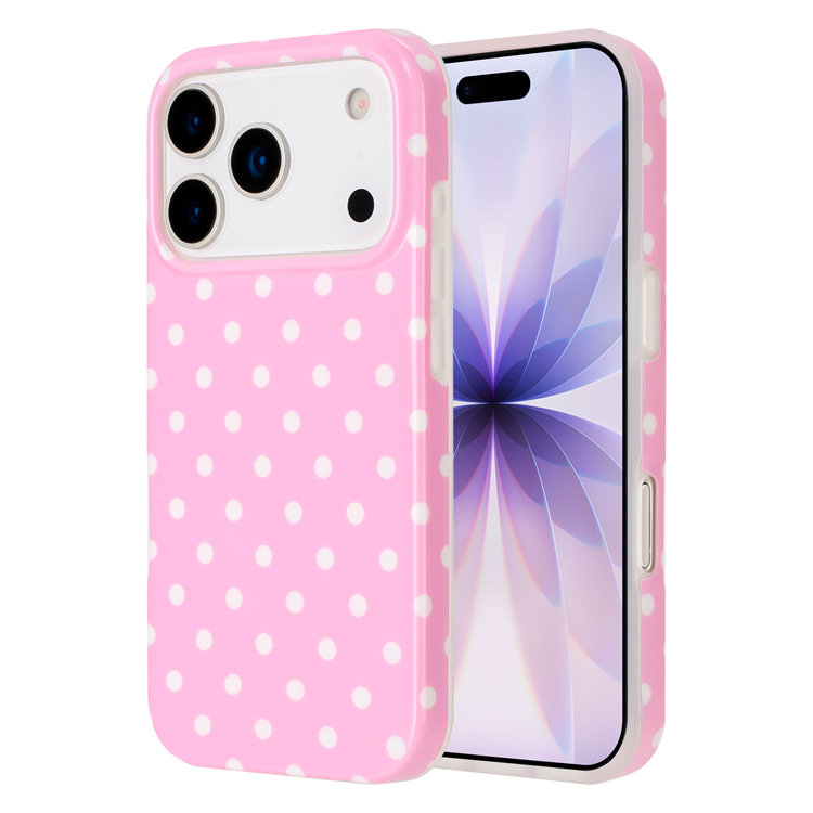 iPhone 17 Pro Mobilskal Dot Design Imd Tpu (Rosa) | 2353 | AlltMobil