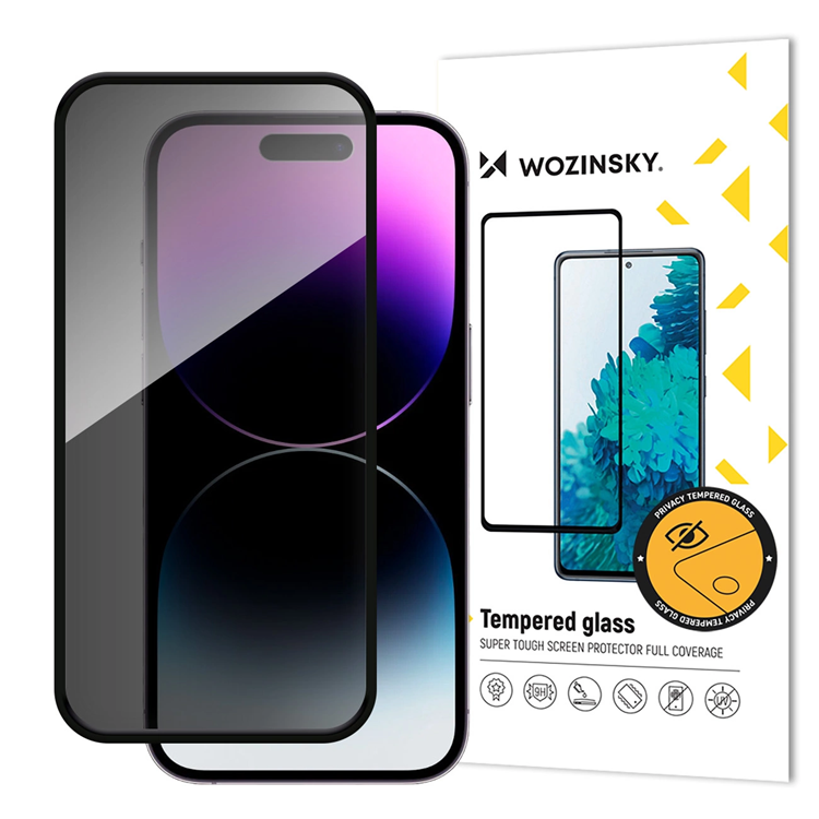 Wozinsky iPhone 16 Pro Härdat Glas Skärmskydd Privacy - Clear | 5468 | AlltMobil