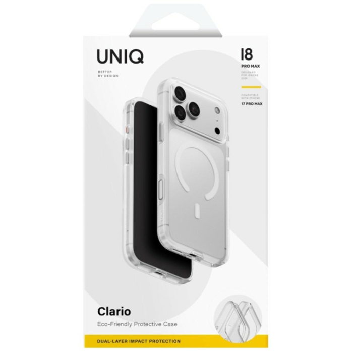 UNIQ - Uniq Mobilskal för iPhone 18 Pro/17 Pro MagSafe Clario - Transparent