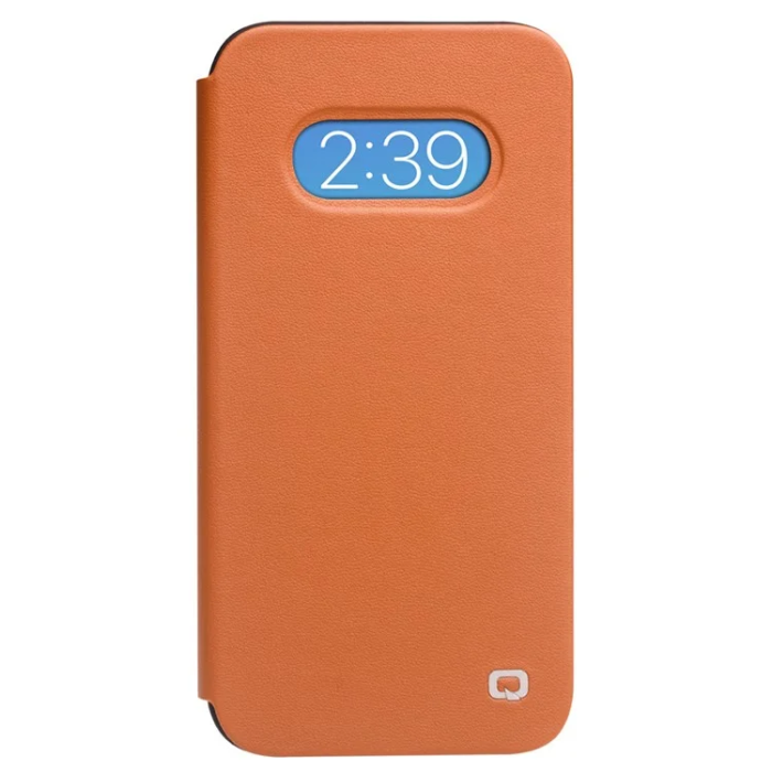QIALINO - QIALINO iPhone 13 Mini Fodral Äkta Läder Cowhide - Brun