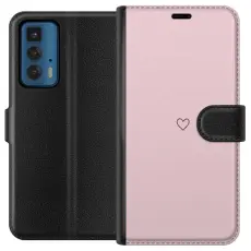 Gustaf - Pl&aring;nboksfodral till Motorola Edge 20 Pro med Litet Hj&auml;rta