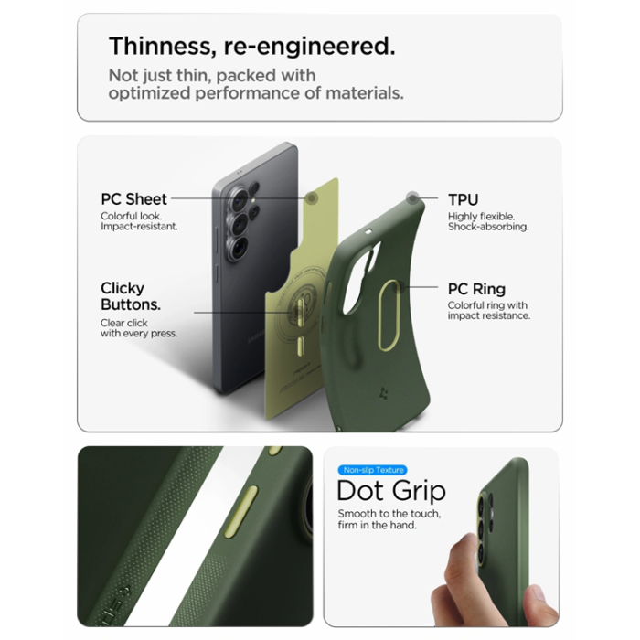 Spigen - Spigen Mobilskal För Galaxy S26 Ultra MagSafe Nano Pop - Avo Grön
