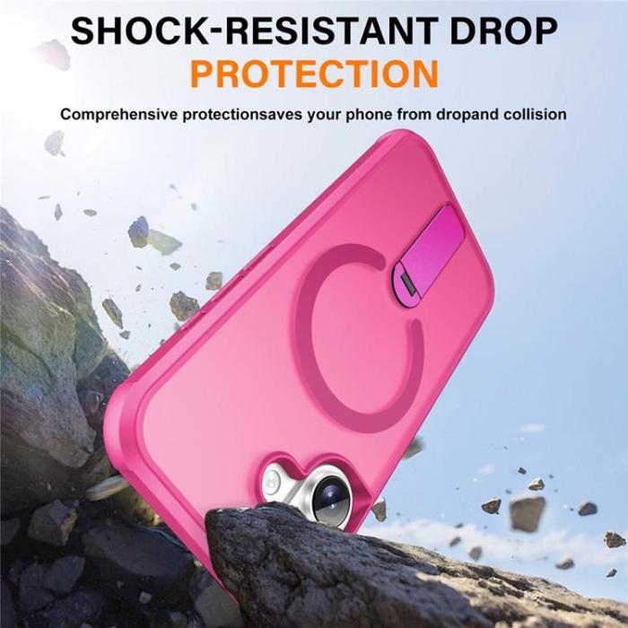 A-One Brand - iPhone 17 Mobilskal MagSafe Kickstand - Ros
