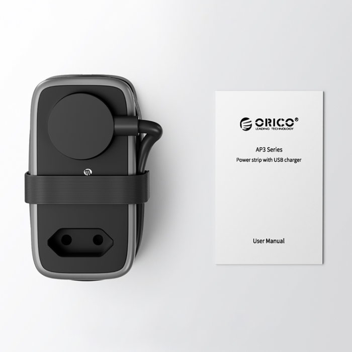 ORICO - Orico 5in1 Grenuttag 15.5W 2xUSB-A 1xUSB-C 2xAC APP - Svart