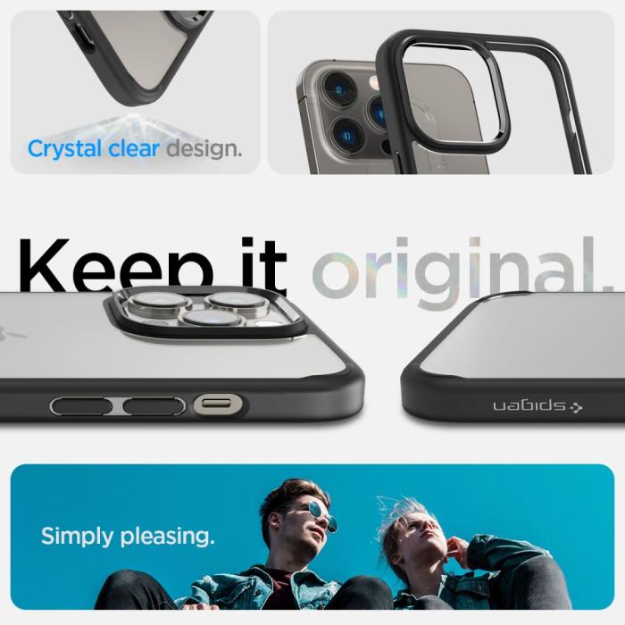 Spigen - Spigen iPhone 14 Pro Max Skal Ultra Hybrid - Matte Svart