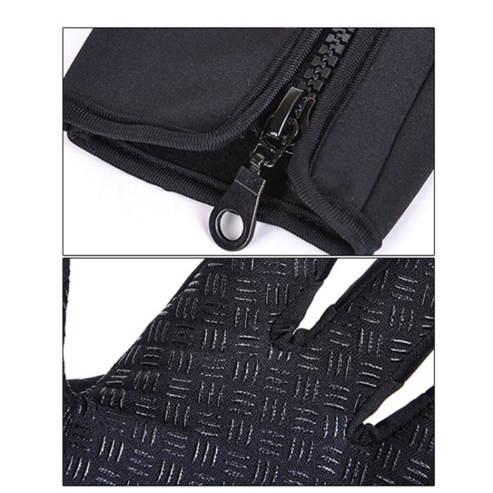 A-One Brand - Touchvantar Handskar med Halkfritt Grepp Vindtäta - Babyblå / L