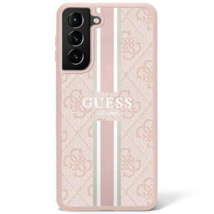 Guess - Guess Galaxy S23 Skal Printed Stripe - Rosa