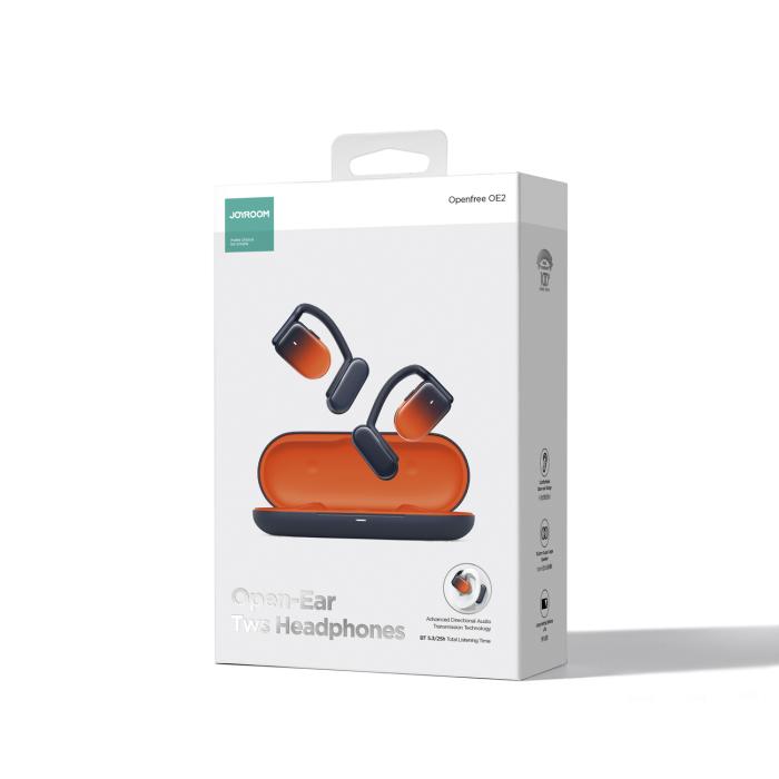 Joyroom - Joyroom Openfree TWS Trådlösa On-Ear Hörlurar - Orange