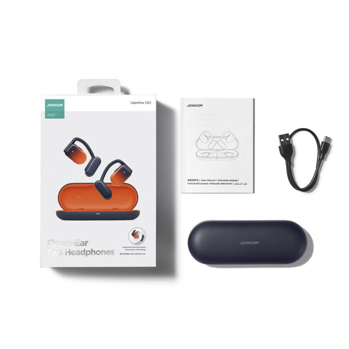 Joyroom - Joyroom Openfree TWS Trådlösa On-Ear Hörlurar - Orange