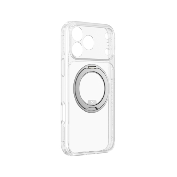 AmazingThing - AmazingThing Mobilskal För iPhone 18 Pro/17 Pro Magsafe Rotating Ring - Clear