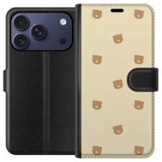 Gustaf - Pl&aring;nboksfodral till Apple iPhone 17 Pro med Bj&ouml;rnm&ouml;nster