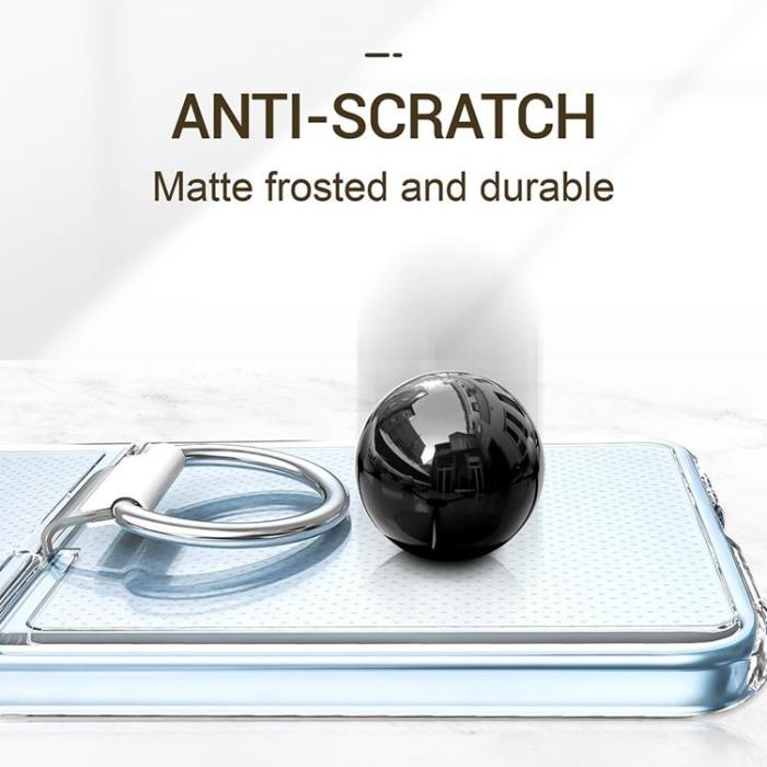 A-One Brand - Galaxy Z Flip 4 Skal TPU Ringhållare - Clear