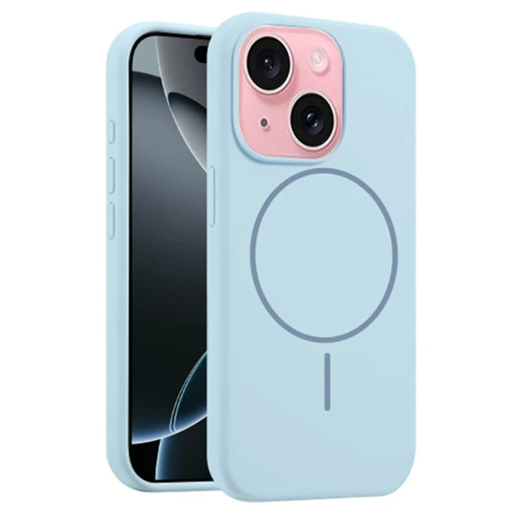 iPhone 14/13 Mobilskal MagSafe Silikon Anti Drop - Blå (Blå) | 2353 | AlltMobil