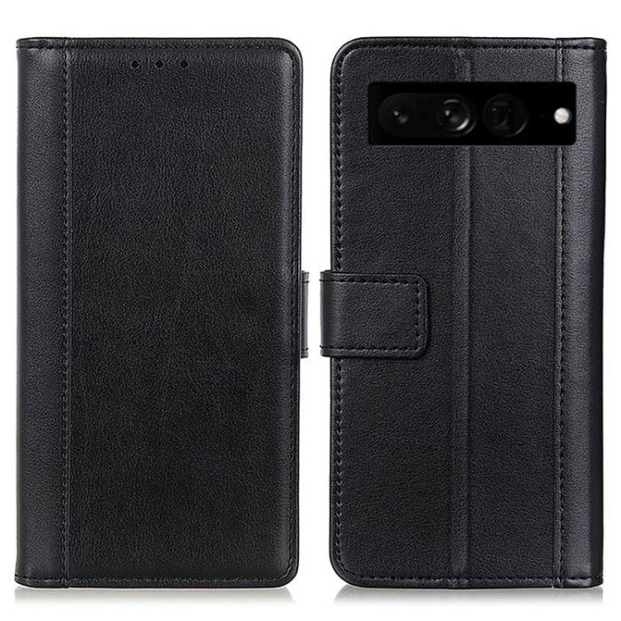 A-One Brand - Google Pixel 7 Pro Plånboksfodral PU Läder TPU - Svart