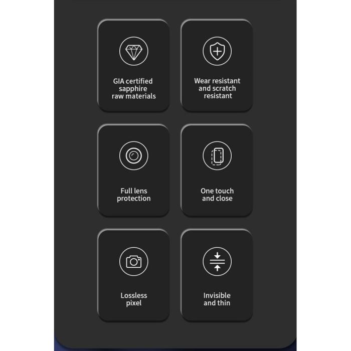 X-One - X-ONE Sapphire Kameralinsskydd för iPhone 14 Pro/14 Pro Max