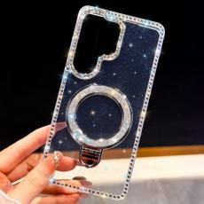 OEM - Mobilskal f&ouml;r Samsung Galaxy S26 Ultra Kickstand TPU + PC - Glitter Transparent