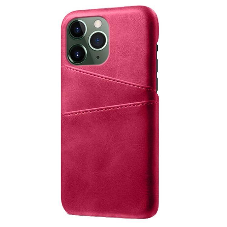 iPhone 14 Pro Max Skal Korthållare PU Läder - Magenta | 2353 | AlltMobil