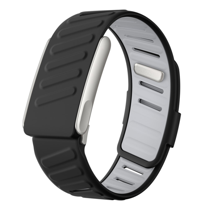 A-One Brand - Whoop Life Armband Silikon - Svart/Ljusgrå