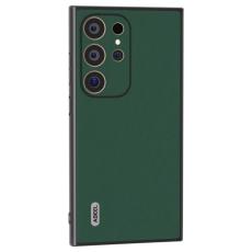 ABEEL - ABEEL Mobilskal till Samsung Galaxy S24 Ultra &Auml;kta L&auml;der Silky Gr&ouml;n