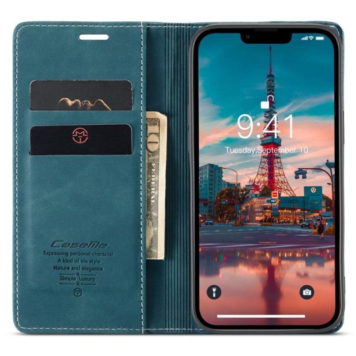 Caseme - CASEME 013 Flip Case för iPhone 14 Plus 6.7 tum Grön
