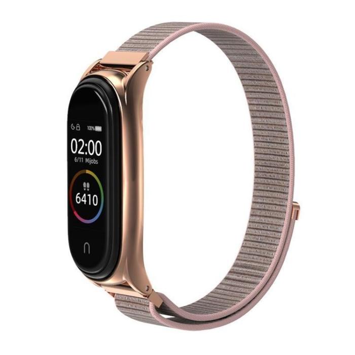 UTGATT - Xiaomi Mi Smart Band 7 Strap Nylon - Rose Guld