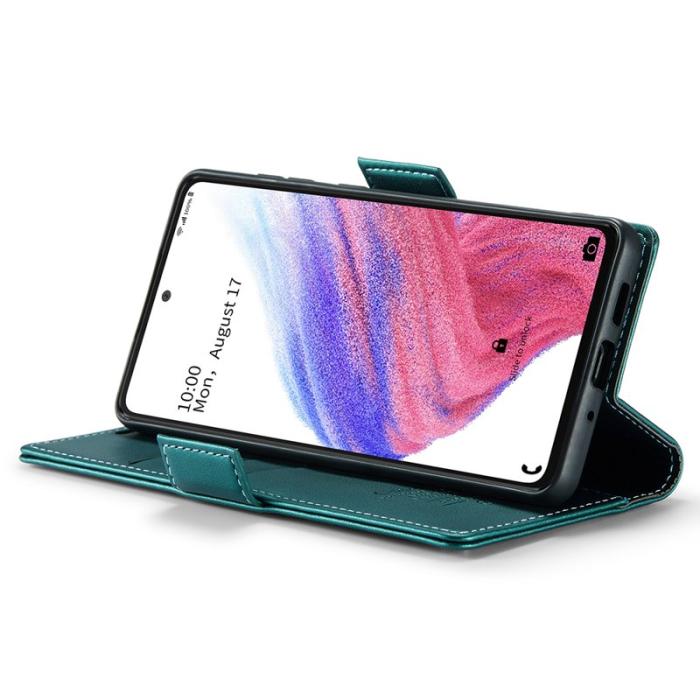 Caseme - CASEME Plånboksfodral Konstläder för Samsung Galaxy A53 5G - Grön