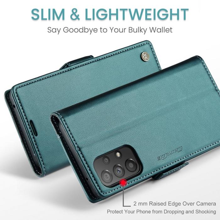 Caseme - CASEME Plånboksfodral Konstläder för Samsung Galaxy A53 5G - Grön