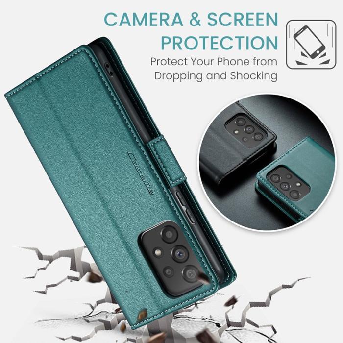 Caseme - CASEME Plånboksfodral Konstläder för Samsung Galaxy A53 5G - Grön